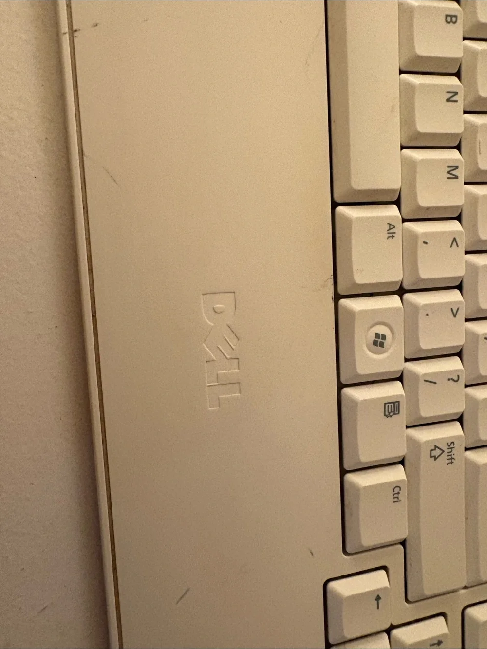 Dell White Full-Size Keyboard with Multimedia Controls